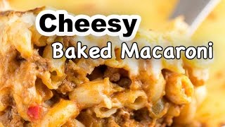 Cheesy Baked Macaroni Recipe  How to Cook Baked Mac and Cheese  Panlasang Pinoy [upl. by Burrill]