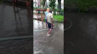 Dana cyclone effect stagnant water cleaning by cesspool vehicle [upl. by Odawa]