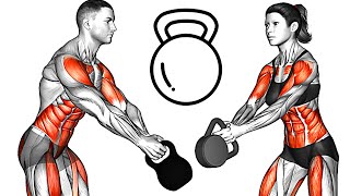 Full Body Kettlebell Workout at Home [upl. by Aelegna]