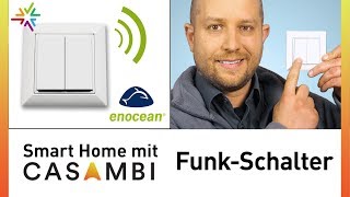 Casambi EnOcean FunkSchalter  Lichtsteuerung per Funk ohne Batterie und Kabel [upl. by Nannaihr959]