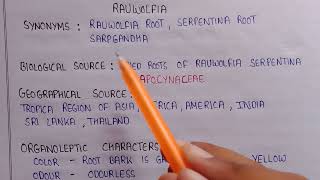 Rauwolfia serpentina pharmacognosy  chemical constituents  reserpine  uses of rauwolfia [upl. by Etiuqal]