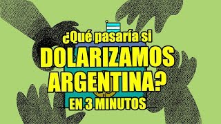 ¿QUÉ PASARÍA SI DOLARIZAMOS ARGENTINA explicado en 3 minutos [upl. by Anifesoj370]