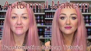 Autumnal Makeup Transformation  Illamasqua  Maybelline  Revlon  NYX  Sleek Makeup Tutorial [upl. by Sylvia]