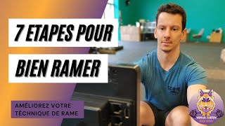 RAMEUR 7 Etapes pour Ramer Parfaitement  Concept 2 Part 33 [upl. by Barnett650]