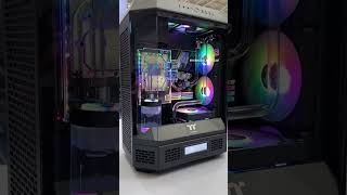 Thermaltake All New Launch Tower 600 Chassis Water Cooled Build thermaltake tower gaming shorts [upl. by Massimo]