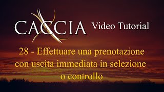 XCaccia  Come effettuare una prenotazione per uscita immediata [upl. by Sorkin]