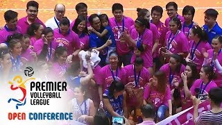 PVL OC 2018 Creamline calls on AteneoMotolite to celebrate title [upl. by Anatole]