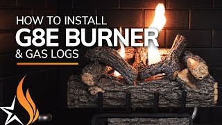 How To Install the G8E Vent Free Fireplace Burner by Real Fyre [upl. by Silvana]