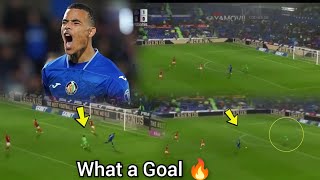 Greenwood goal  makes goalkeeper eat grass in 1v1 masterclass  Getafe vs Las Palmas [upl. by Eoin299]