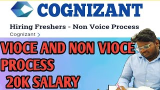 COGNIZANT MNC Hiring for voice and non voice process very simple interview dont miss202021amp22 [upl. by Atinreb]