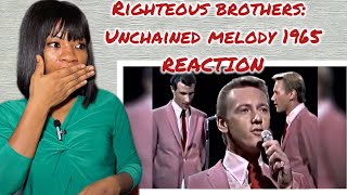 Righteous Brothers  Unchained Melody Live 1965 Picture and Sound Restored REACTION [upl. by Icart909]