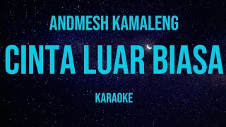 Andmesh Kamaleng  Cinta Luar Biasa Karaoke [upl. by Nosniv]