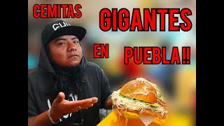 PROBANDO LAS CEMITAS GIGANTES DEL MERADO 5 DE MAYO EN PUEBLA [upl. by Audrie]