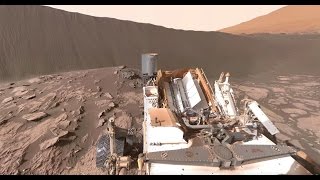 NASAs Curiosity Mars Rover at Namib Dune 360 view [upl. by Elyod]