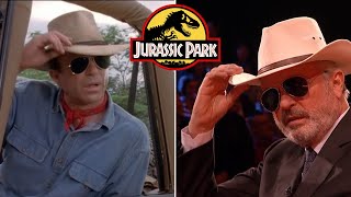 Sam Neill Dr Alan Grant reenacts famous Jurassic Park Brachiosaurus Scene [upl. by Eide]