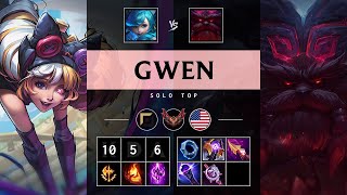 Gwen Top vs Ornn Triple Kill Godlike  NA Grandmaster Patch 1422 [upl. by Nohsad535]