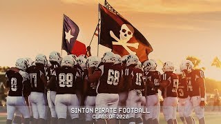 Sinton Pirate Football  Class of 2020 [upl. by Aiciled]