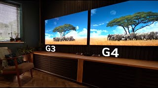 LGs BEST OLED TV NEW LG G4 OLED vs LG G3 65 Inch Side by Side [upl. by Selwin]