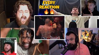 MMA YOUTUBERS react to Alex Pereiras BRUTAL finish of Khalil Rountree🔥 [upl. by Libna]