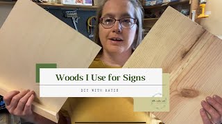 What Wood works best for Wood Signs  Wood Sign Seller [upl. by Azzil565]