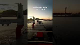 Manovra ormeggio MV Annie arbatax ogliastra pilot saipem [upl. by Anelak]