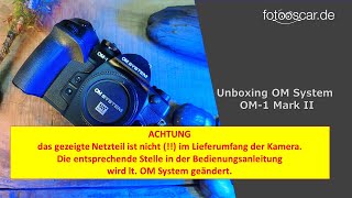 OM SYSTEM OM 1 MKII Unboxing [upl. by Leatri]