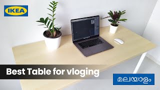 IKEA Desk Table  MÅLSKYTT  ADILS  Vloging table India Malayalam [upl. by Wolenik764]