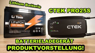 PROFI BATTERIE LADEGERÄT  CTEK PRO 25S  EXTRA LITHIUM MODUS  PRODUKTVORSTELLUNG  FACTOREM [upl. by Yentruoc359]