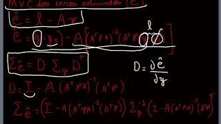 MMQ  Método Paramétrico  Matriz Variância Covariância dos erros estimados ERRATA na descrição [upl. by Fennie]