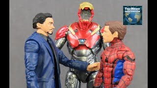 SpiderMan Homecoming 6quot Marvel Legends Iron Man amp SpiderMan 2pk Review [upl. by Mark]