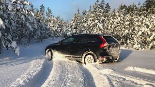 VOLVO XC60 D5 AWD snow test ❄️ [upl. by Scribner]