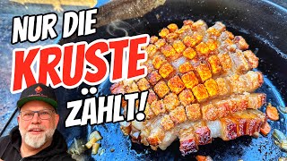 Krustenbraten mit Dunkelbiersoße  so einfach geht‘s im Dutch Oven [upl. by Retnuh]