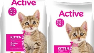 active kitten ocean fish।।cat food review [upl. by Brentt]