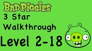 Bad Piggies 218 3 Star Walkthrough Rise and Swine Level 218  WikiGameGuides [upl. by Wilbur]