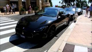 Maserati Team in Monaco  MC Grancabrio Quattroporte GTS  Sound amp Acceleration [upl. by Aurora]