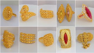 Gold Ring designs 2023  Gold Ring designs for women  Glorious Jewelry [upl. by Otti]