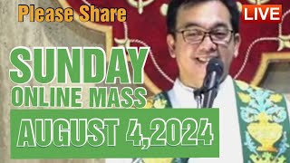 QUIAPO CHURCH LIVE MASS TODAY REV FR DOUGLAS BADONG AUGUST 42024 SAINT JOHN VIANNEY SUNDAY [upl. by Dalia]