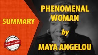 Phenomenal Woman Summary by Maya Angelou [upl. by Dante743]