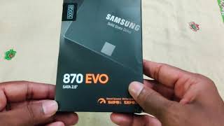 SAMSUNG 870 EVO  Internal SSD  Unboxing  Tamil [upl. by Reinertson385]