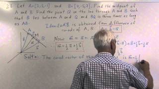 Midpoints and affine combinations Ch1 Pr23 [upl. by August]