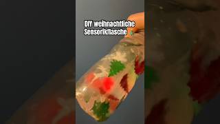 DIY weihnachtliche Sensorikflasche  Christmas Sensorybottle funforkids diy kindergarten forkids [upl. by Ajiram339]