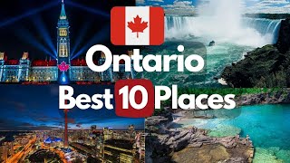 10 Best places to visit in Ontario  4K Travel Video [upl. by Aeet365]