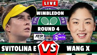 E Svitolina vs X Wang• Wimbledon 2024 round4 jabeur Svitolina tennis wta atp [upl. by Narbig232]