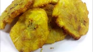 Quick and Easy Fried Plantains  Haitian Fried Plantains  Como Hacer Tostones [upl. by Quentin]