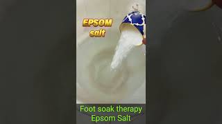 Foot soak Epsom salt footsoak footpain epsomsalt Hindi [upl. by Ikeda]