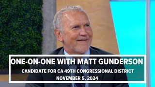 Matt Gunderson  Candidate for CA 49th Congressional District full interview [upl. by Lebazej679]