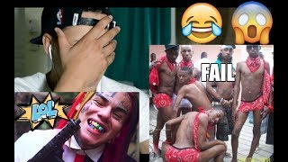 6IX9INE CUMMO AKA GUMMO REACTION VIDEO FUNNIEST REACTION EVER [upl. by Lethia254]