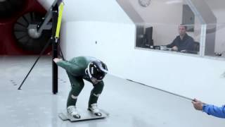 Olympic Ski Jump Training in the Wind Tunnel [upl. by Jurdi342]