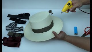 Attaching hat band [upl. by Elbart]