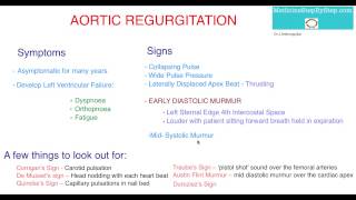 Aortic Regurgitation Signs and Symptoms [upl. by Fredelia]